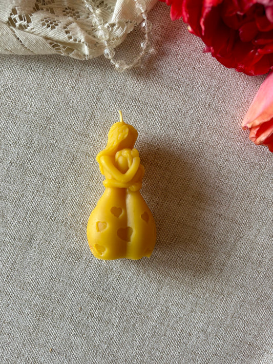 Mother & Daughter Beeswax Votive Candle