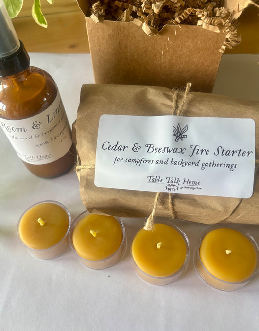 Gentleman’s Gift Set: Room Spray, Fire Starter & Tea Lights