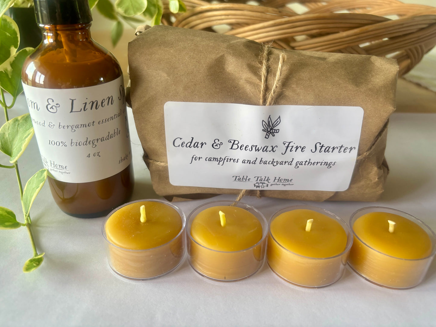 Gentleman’s Gift Set: Room Spray, Fire Starter & Tea Lights