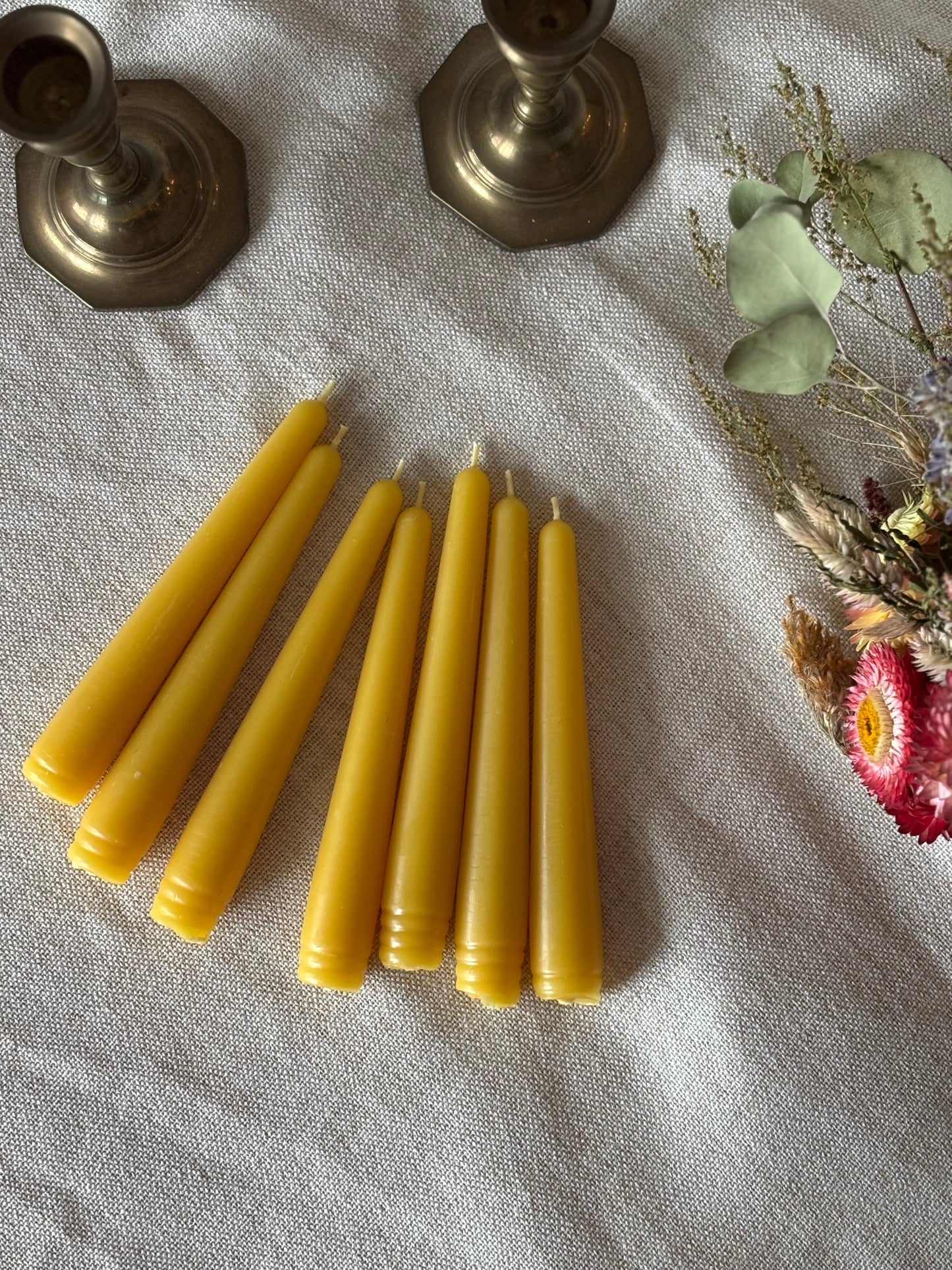 Essential Beeswax Taper Candle Bundle