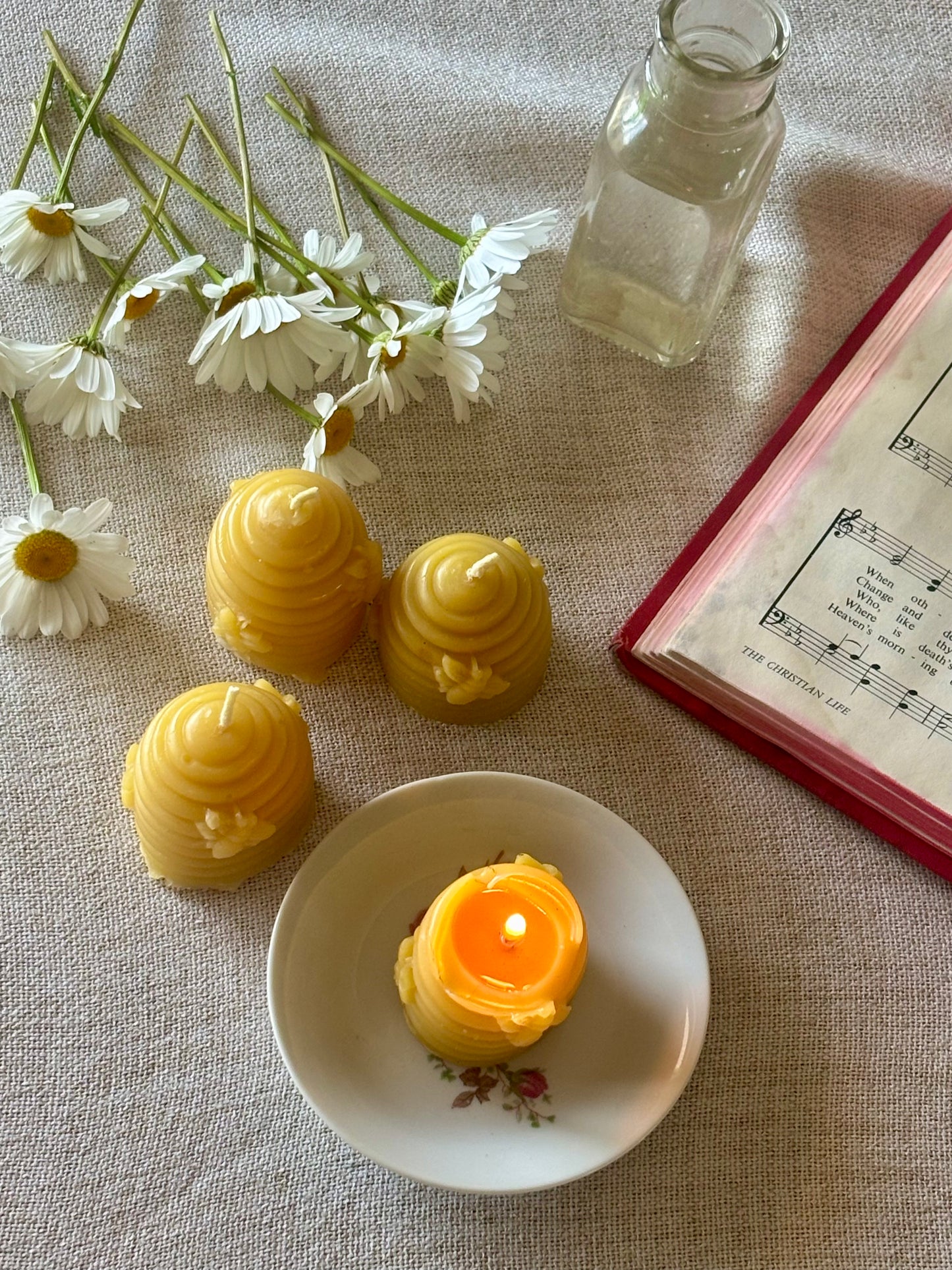 Little Beehive Votive Beeswax Candle
