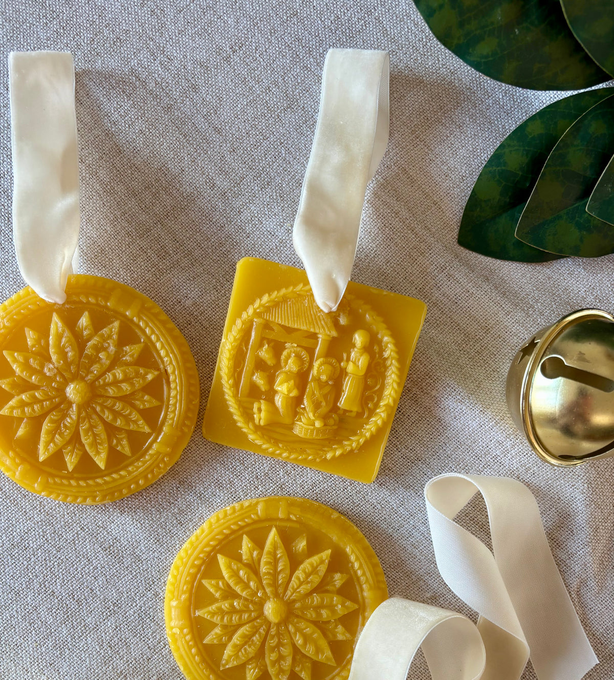 Springerle Beeswax Christmas Ornament