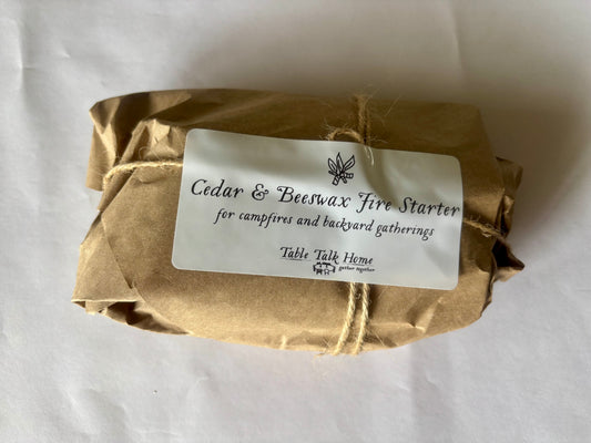 Cedar & Beeswax Campfire Starter