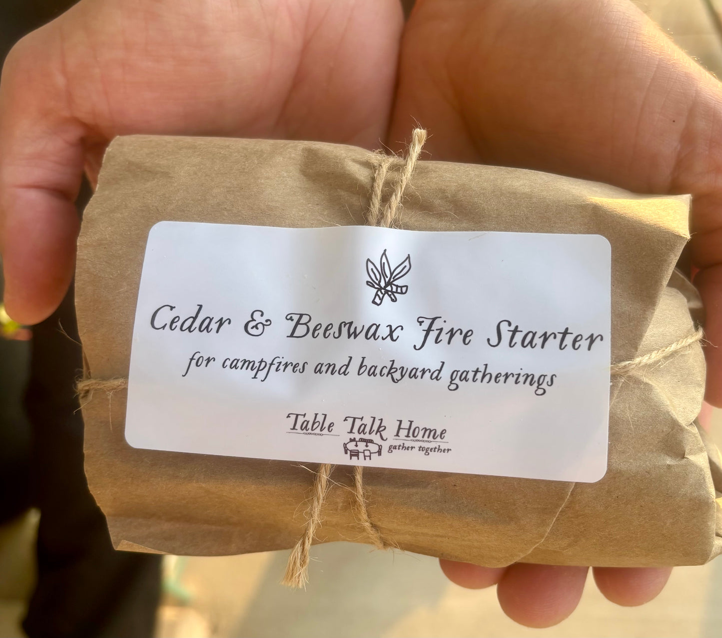 Cedar & Beeswax Campfire Starter