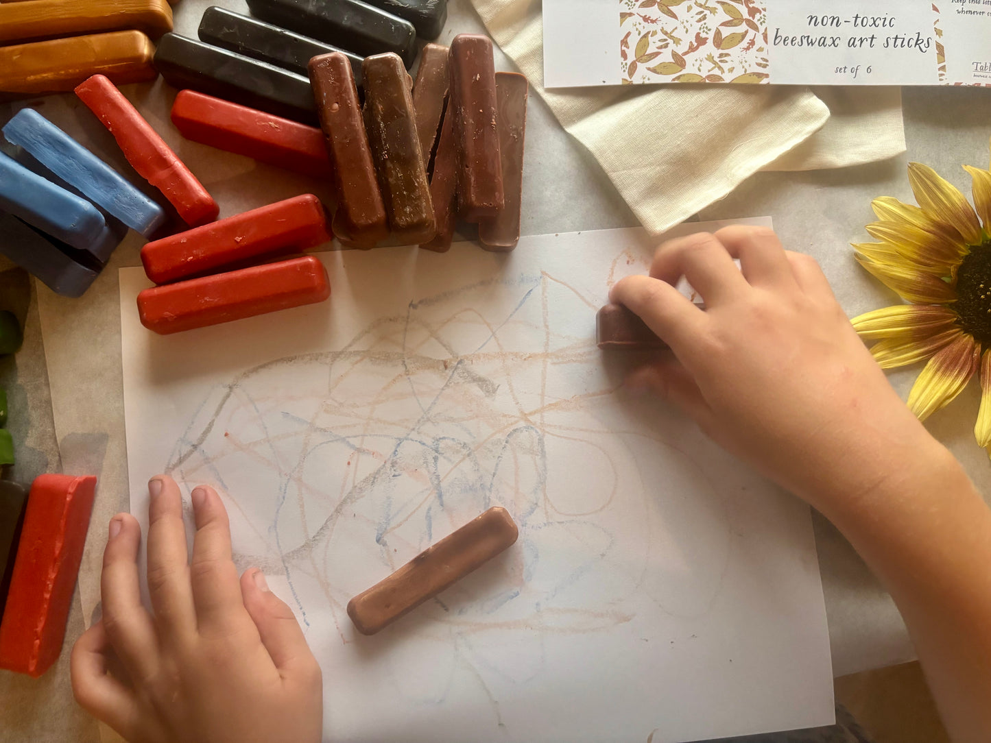 Non-toxic Beeswax Art Sticks