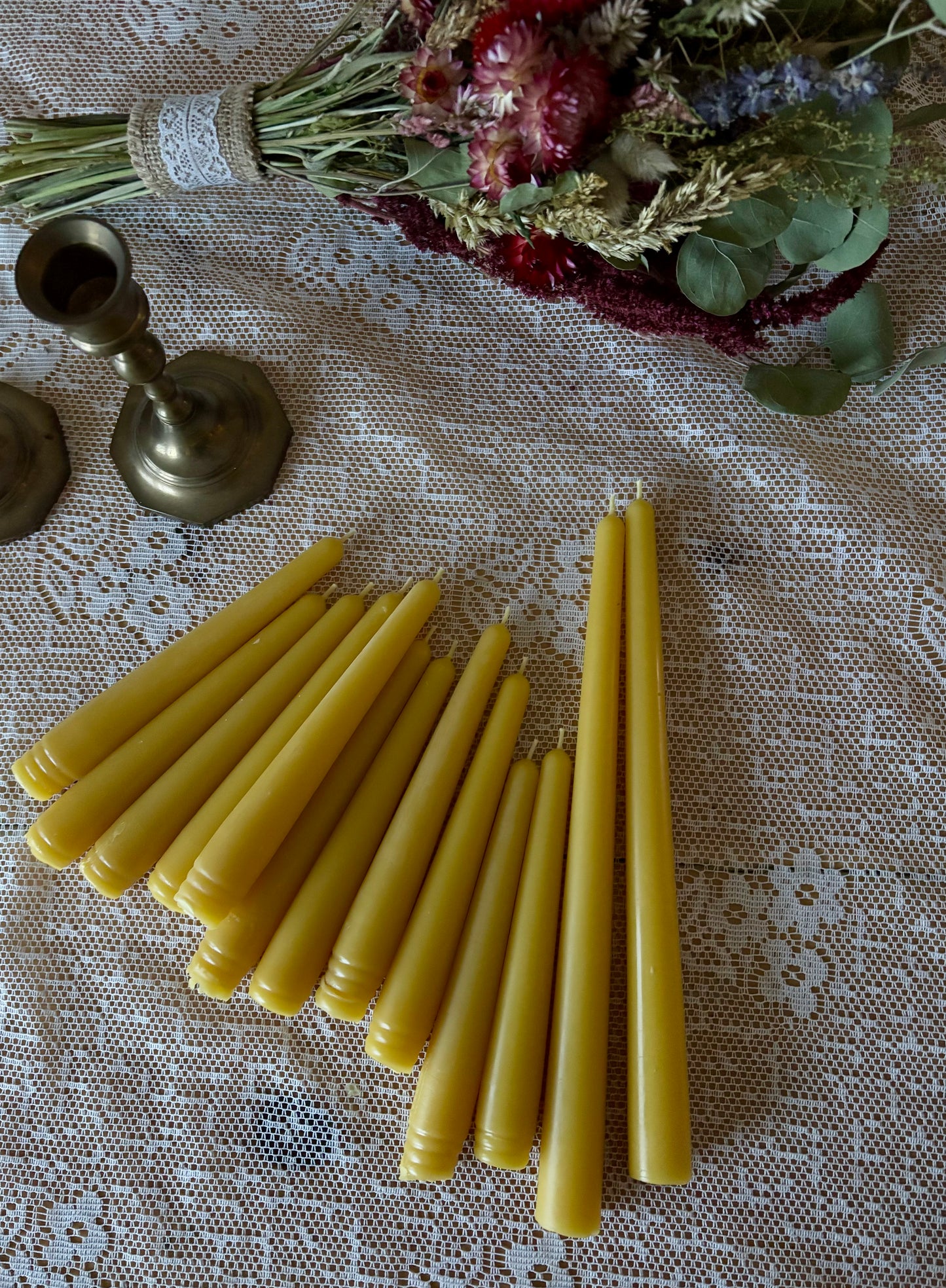 Classic Beeswax Taper Bundle
