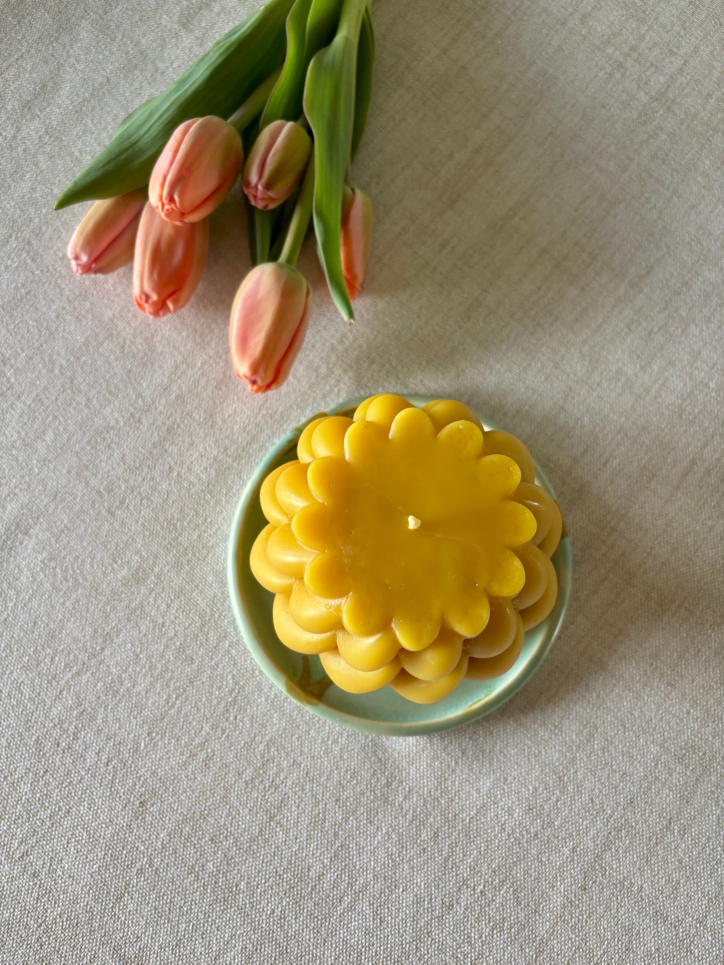 The Gather Candle — Beeswax Pillar