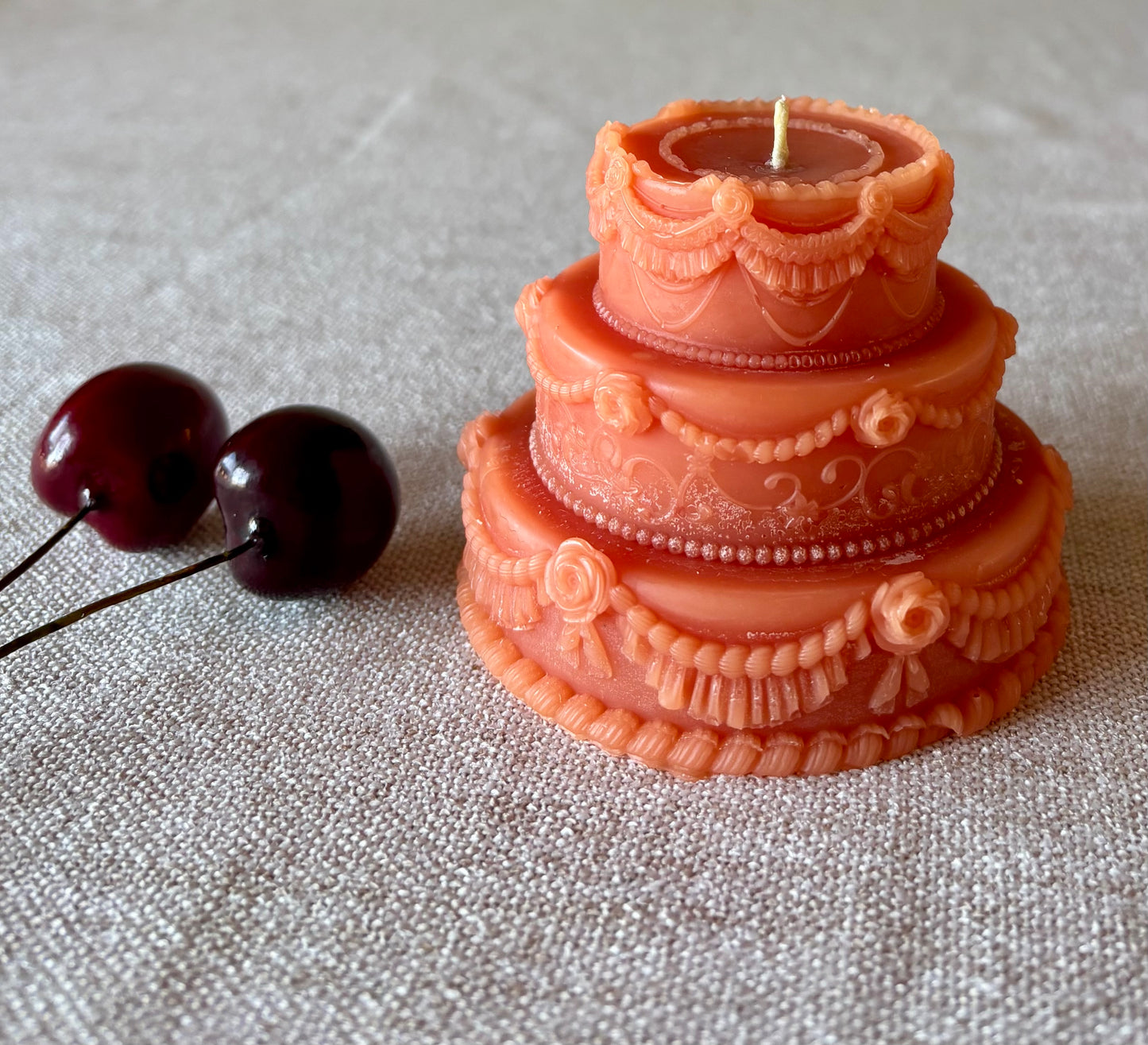 Beeswax Cake Candles