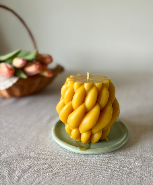 The Gather Candle — Beeswax Pillar