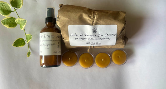 Gentleman’s Gift Set: Room Spray, Fire Starter & Tea Lights