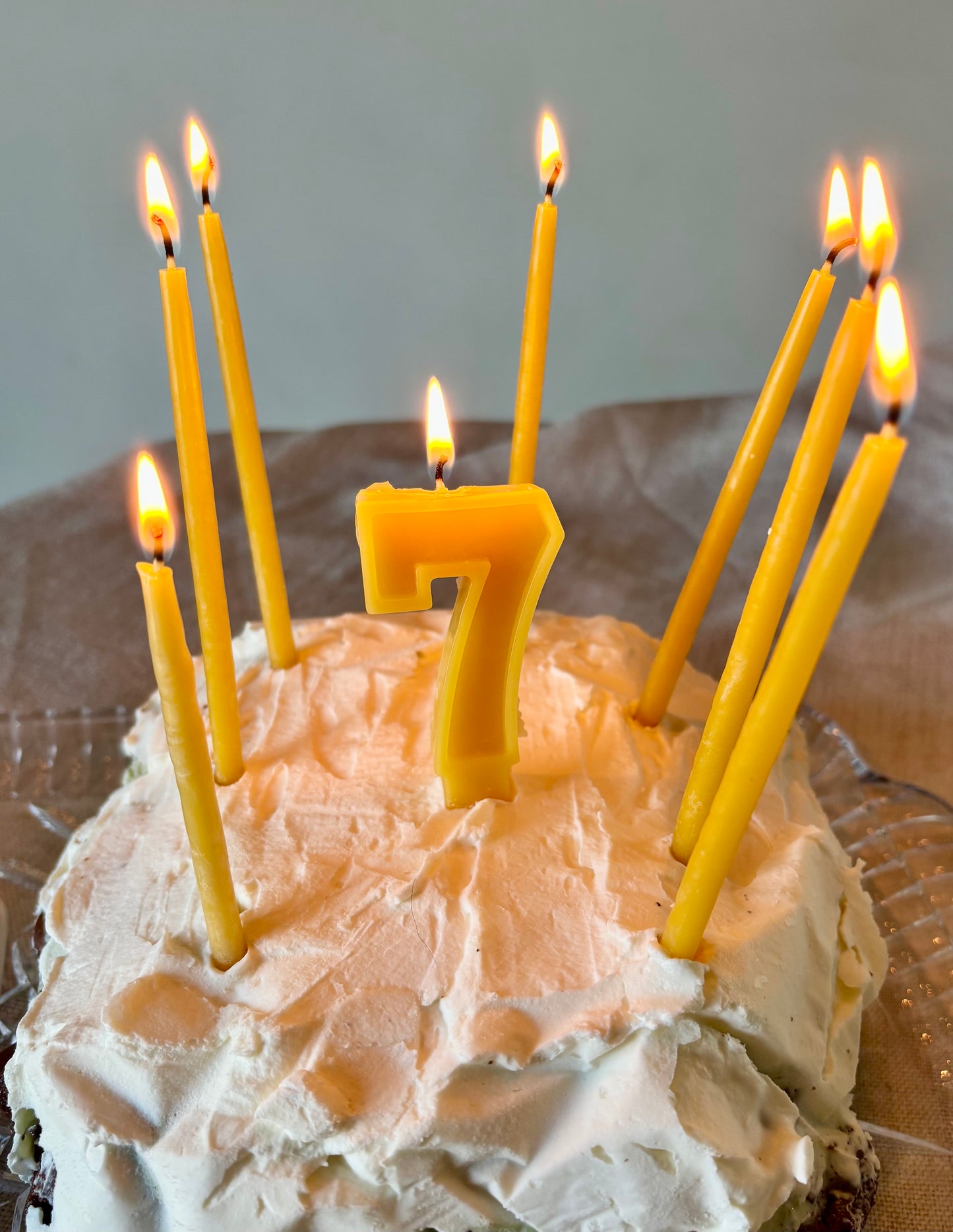 Beeswax Number Birthday Candles