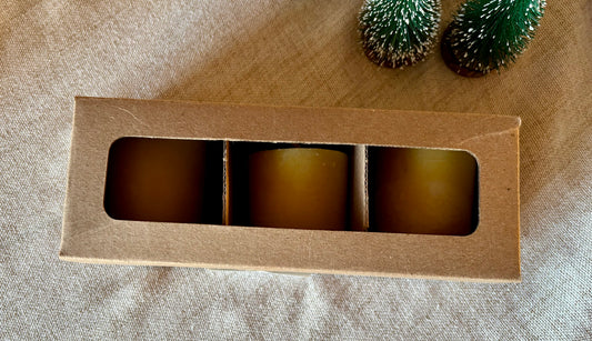 Sunshine & Honey Votive pack of 3