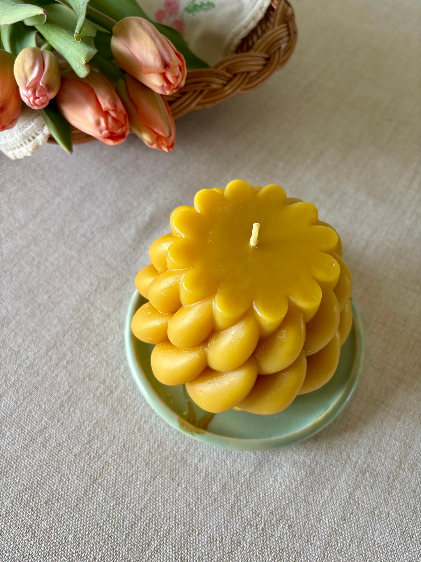 The Gather Candle — Beeswax Pillar