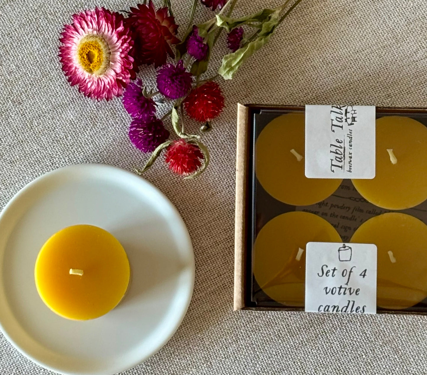 Beeswax Votive Candle