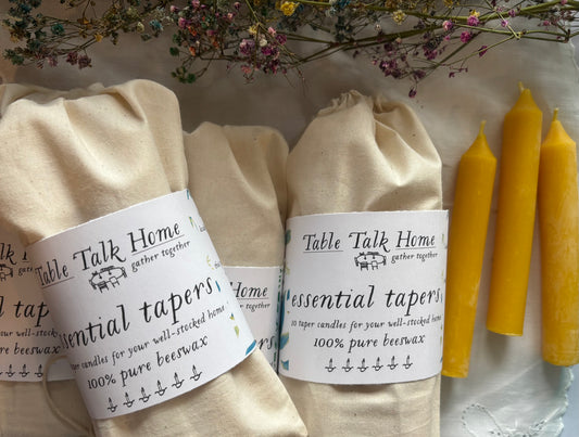 Pure Beeswax Taper Candles