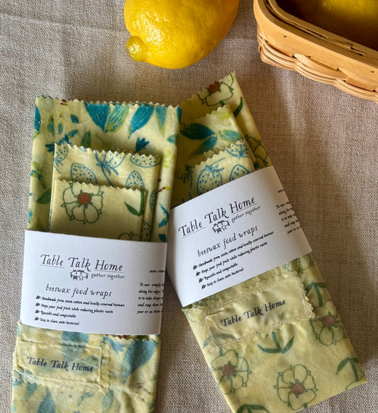 Reusable Beeswax Food Wraps