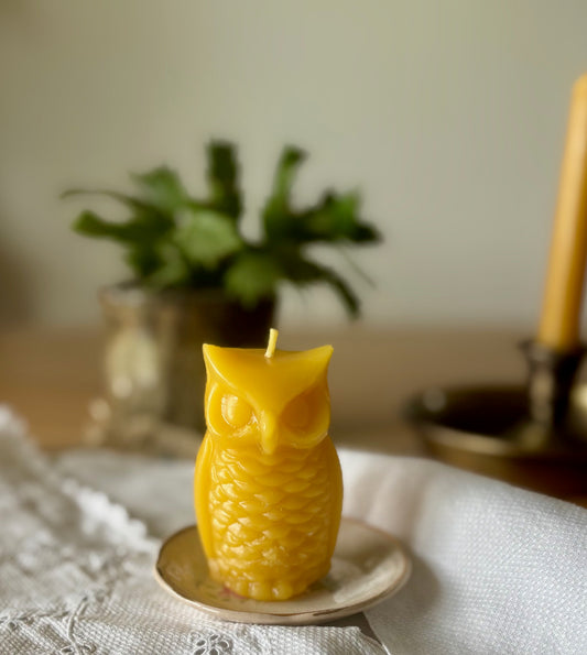 Woodland Owl Votive