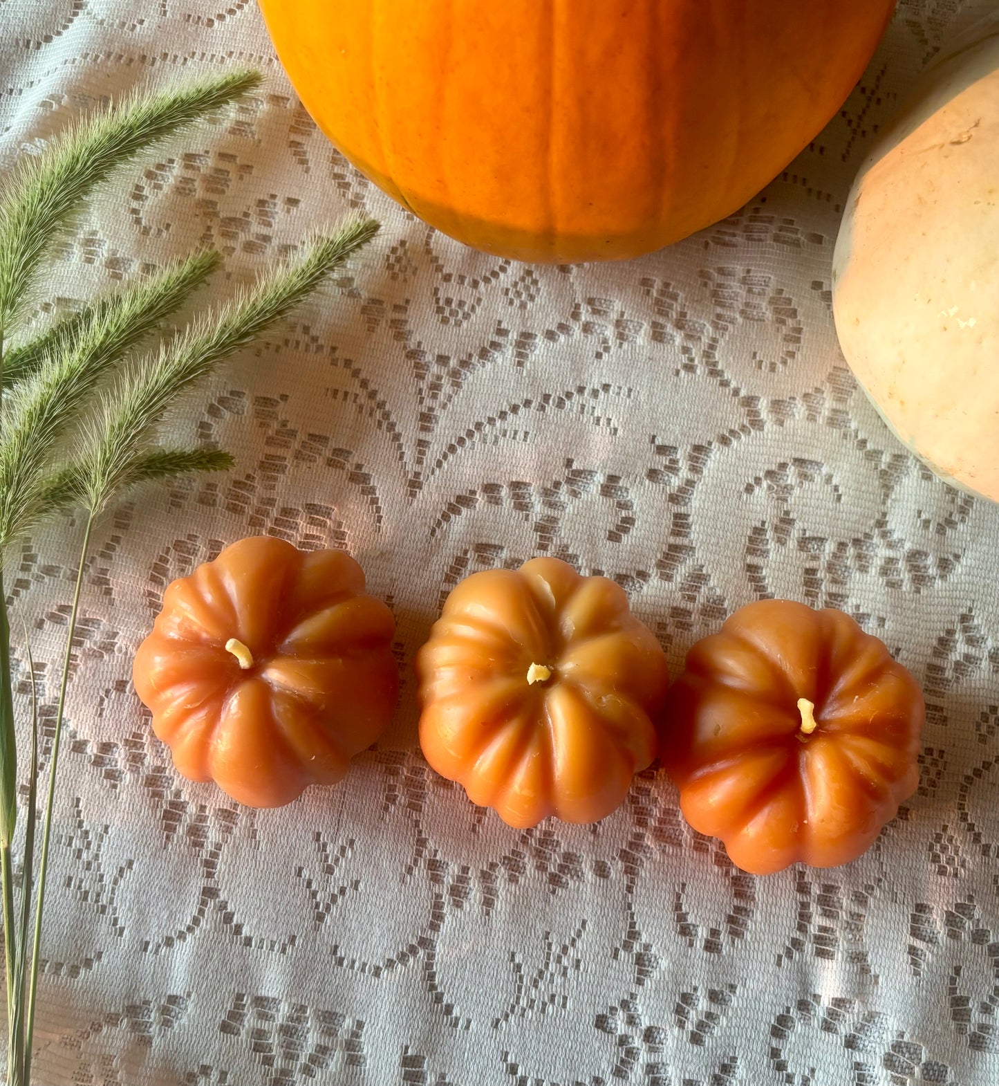 Beeswax Pumpkin Candles